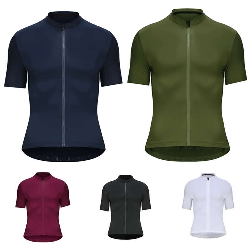 RSANTCE Cycling Jersey 2024, Men Summer Bicycle Clothing MTB Bike Shirt Outdoor Short Sleeve Top Uniform