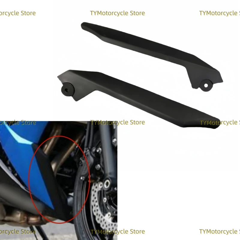 

Black Left and Right Lower Wrapping Strips Fairing Fit for Kawasaki Ninja 650 NINJA650 ER6F EX650 2017 2018 2019 2020 2021-2023