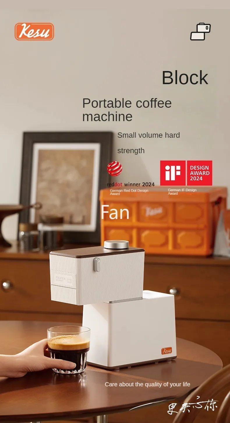 Description Picture 2 of item15Bar Espresso Machine Cordless Grinder Portable Capsule Coffee 5 Extraction Modes 220V Semi-automatic Coffee Maker Combo Kit