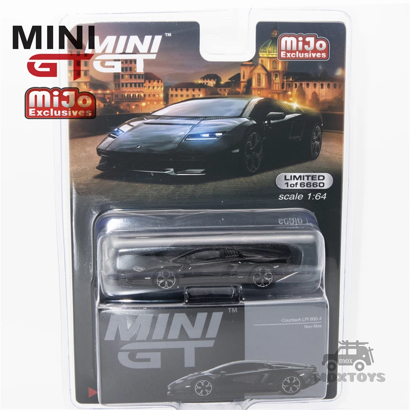 

Мини GT Mijo Exclusives 1:64 Countach LPI 800-4 черный Maia черный LHD модель автомобиля