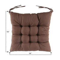 4PCS Square Dining Chair Cushion Thickened Non-slip Tether Living Room Office Chair Cushion Garden Sofa Cushion 40x40cm 3