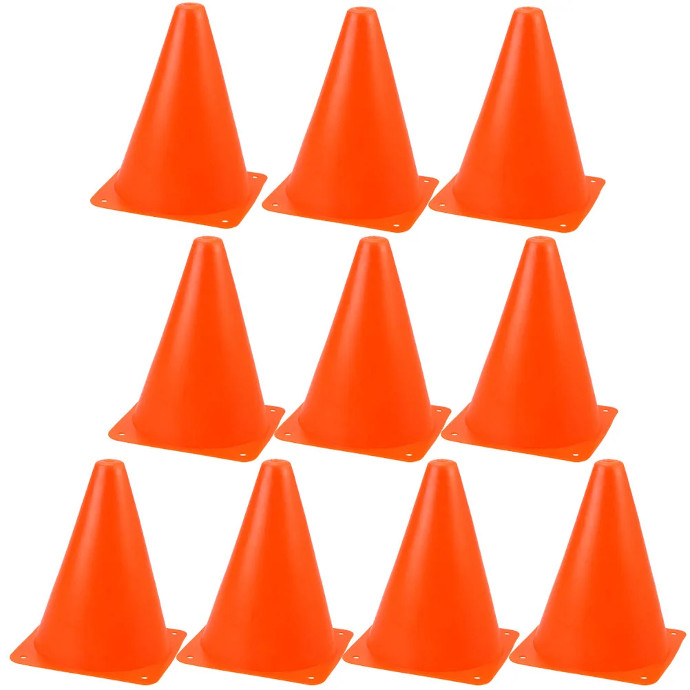 

10 Pcs 18cm Logo Bucket Skate Soccer Obstacle Football Training Cone for Sports Cones Playground Cell Drills Plastic Practice