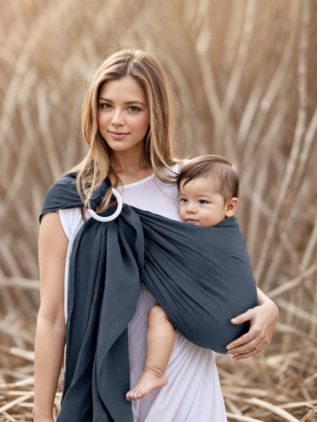 Baby Water Ring Sling Carrier | Lightweight Breathable Mesh Baby Wrap for Infant, Newborn, Kids and Toddlers 5
