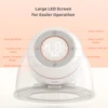 YW588 Wearable Breast Pump Hands Free Electric Breast Pump for Breastfeeding 4 Modes 12 Suction Level Low Noise Built-in Battery 2