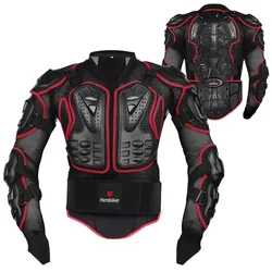 Enhanced CE - Certified Motorcycle Riding Protection Jacket - XXXL (Red Armor)