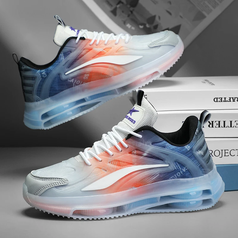 Men's Breathable Mesh Sneakers - Summer Lightweight Running Shoes with Cushioning Anti-Slip Sole, Low-Top Lace Design for Gym, Jogging and Casual Wear, Modern Sports Men's Breathable Mesh Sneakers - Summer Lightweight Running Shoes with Cushioned Cushioning Anti-Slip Sole, Low-Top Lace Design for Gym, Jogging and Casual Wear for Modern Sports