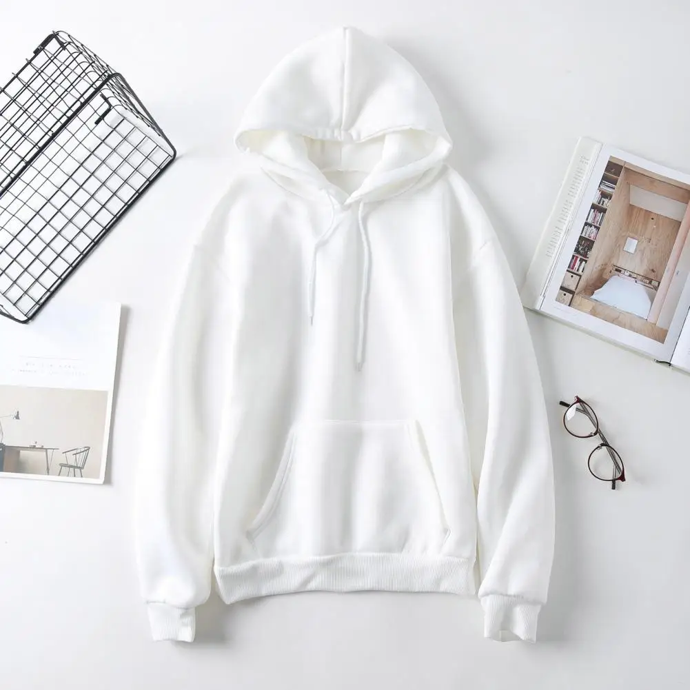 

Women Fall Hoodie Cozy Chic Women's Drawstring Hoodies with Patch Pockets for Autumn Winter Soft Warm Loose-fitting Soft Women