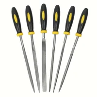 Premium Needle File Set - High-Carbon Steel Files with Non-Slip Ergonomic Handles for Precise Filing on Wood, Plastic, Model 6