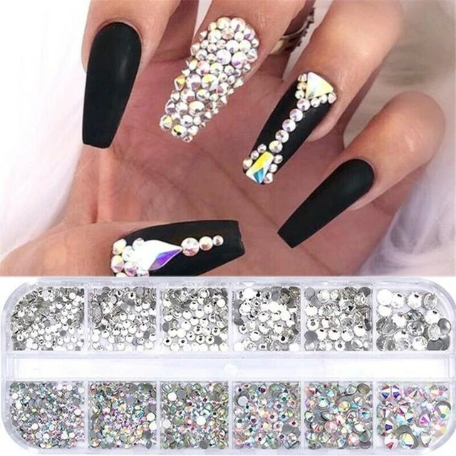 Pink Nail Bulk Rhinestone Style With Flat And Pointed Bottom For DIY For  Manicure Ornament Accessories Gemstone Glass Crystal