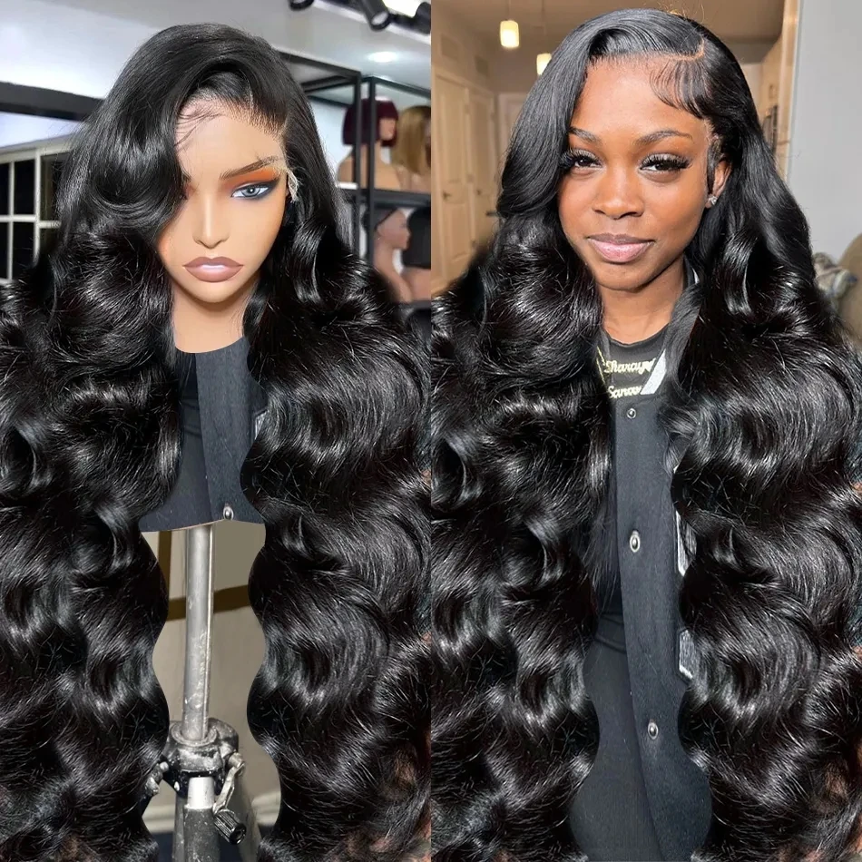 

Transparent Body Wave 13x4 Hd Lace Front Human Hair Wig Brazilian Remy 250 density 40 inch Frontal Wigs For Women