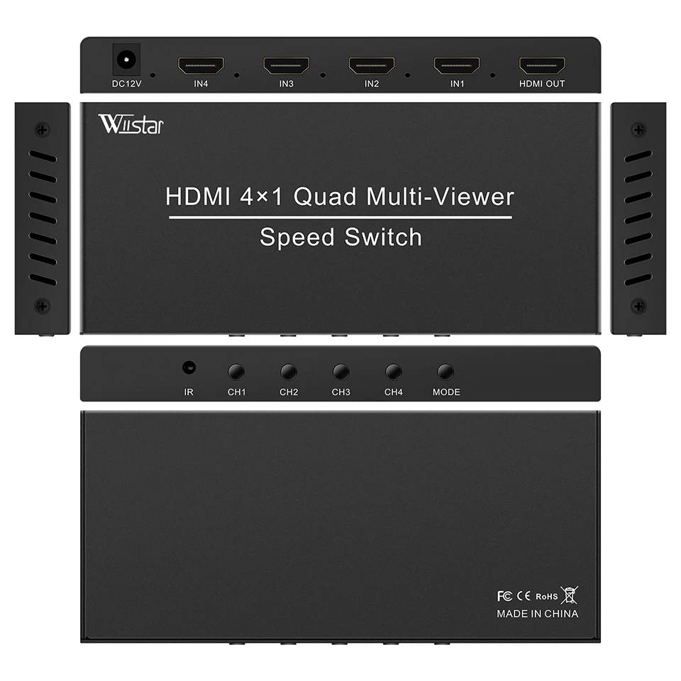 Hdmi 4x1 Quad Multi Viewer Seamless Switcher Hdmi 4x1switcher Multi