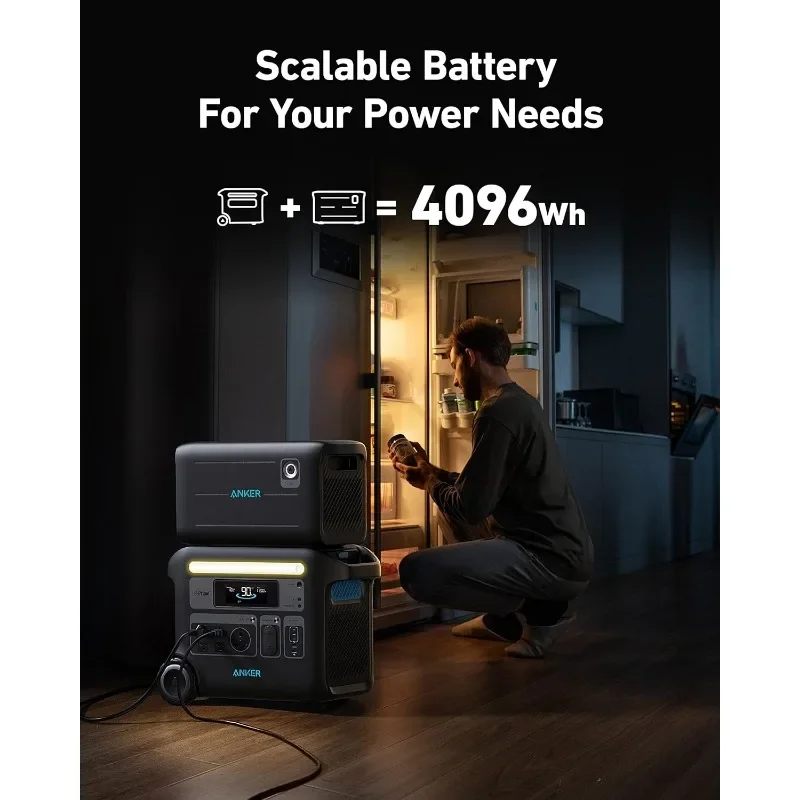 Anker SOLIX F2000 Portable Power Station, PowerHouse 767, 2400W Solar Generator, GaNPrime Battery Generators