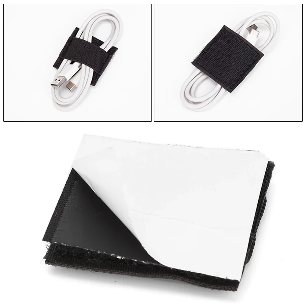 Tactical Helmet Wire Harness Storage Gear Helmet Headset Walkie Talkie Powerline Cable Hook and Loop Elastic Storage Accessories