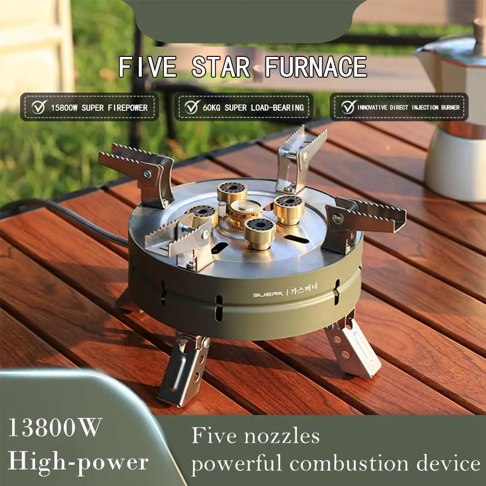 

Outdoor Portable Camping Stove Folding Gas Stove Picnic Cooking Utensil Ultra-Light Travel Cookware Hiking Cycling Equipment