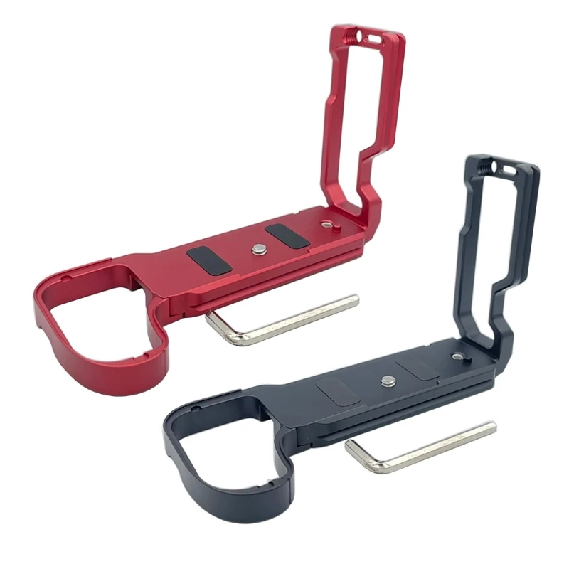 

Anti Slip Metal Holder Hand Grip Base Plate with 1/4" Hole for Camera Quick Release QR L Plate Drop Shipping