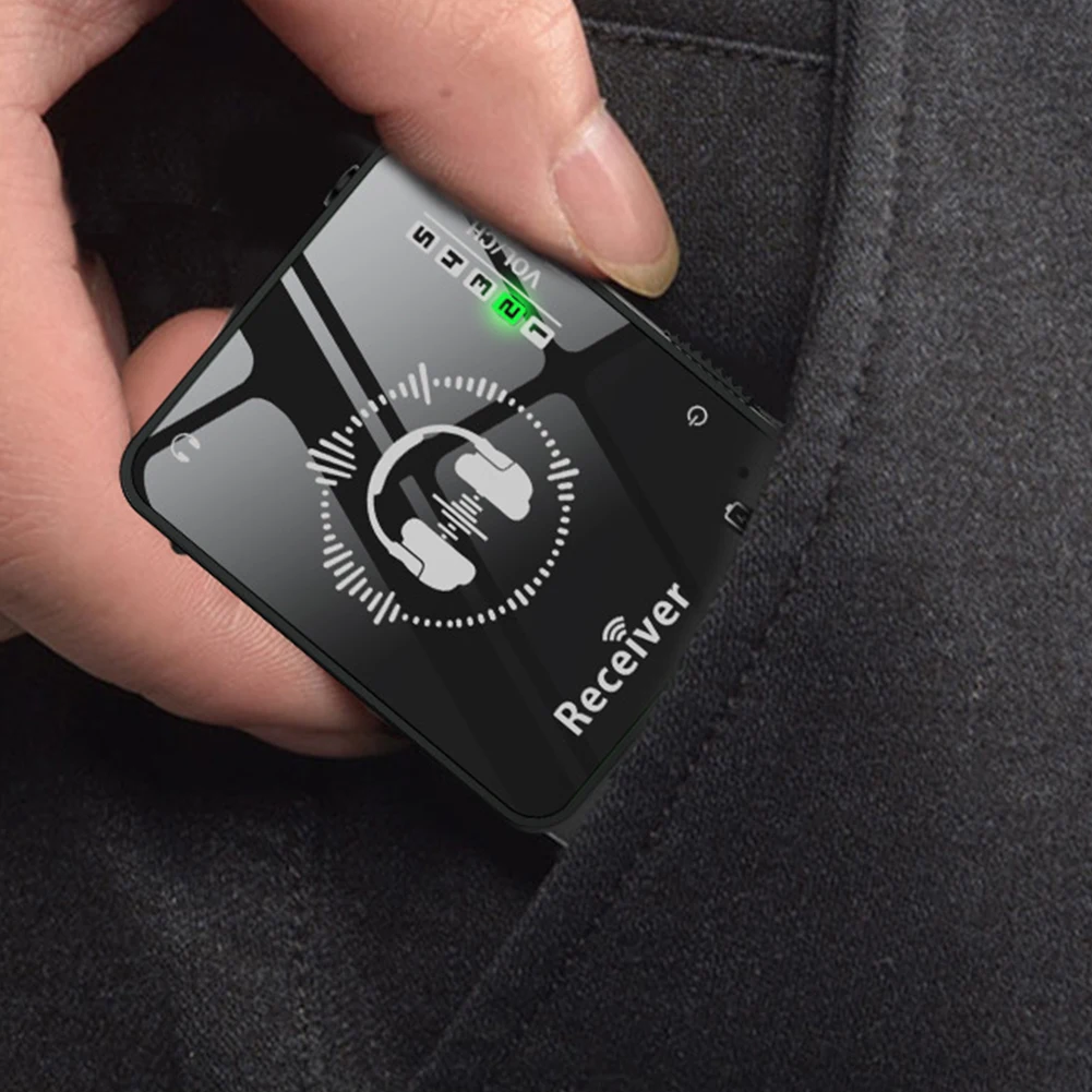 Wireless In-Ear Monitor System Rechargeable Transmitter Receiver Wireless Earphone Monitor Transmission System 10H Battery Life