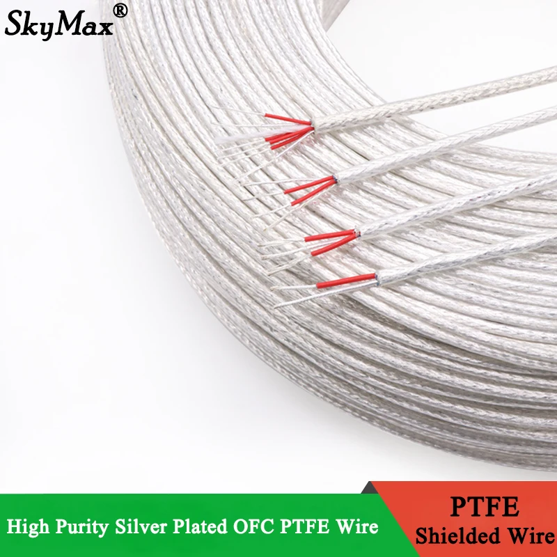 0 15 0 5mm High Purity Silver Plated OFC PTFE Shielded Wire 2 3 4 6 0-15-0-5mm-high-purity-silver-plated-ofc-ptfe-shielded-wire-2-3-4-6