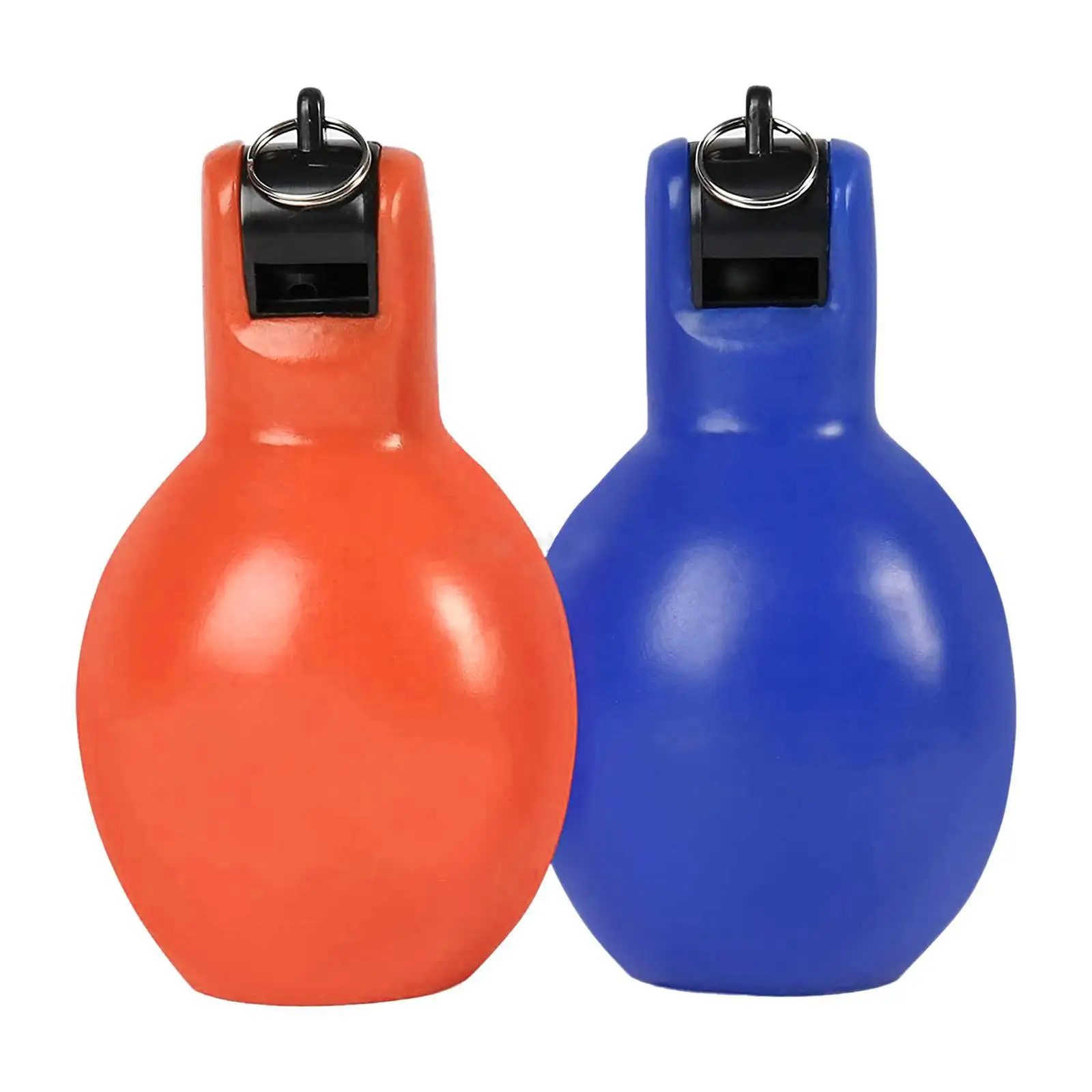 2 Pcs Portable Loud Sound Hand Squeeze Whistles Coaches Whistle for Basketball Trekking Walking Football Boating 6