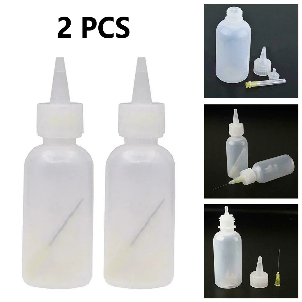 With Needle Flux Bottles 2pcs 50mL Pine Perfume Tip Vent Alcohol Bulk Perfume Dispenser Dispensing Bottle Dropper