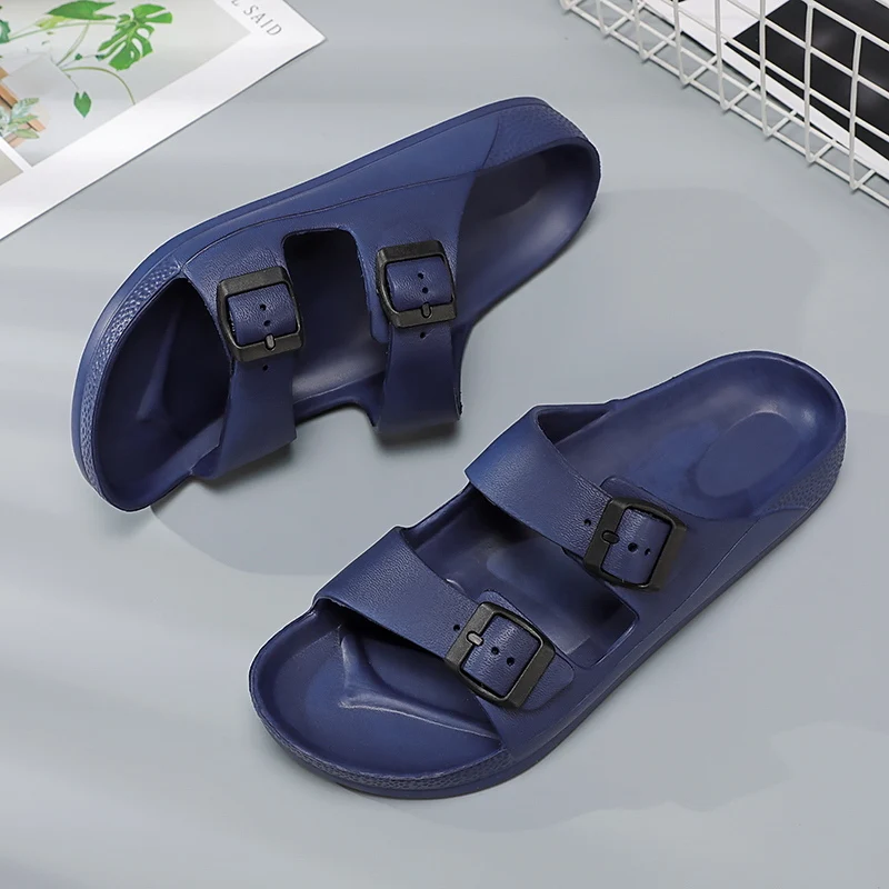 Brand Women Men Slippers Soft Sandals Women Beach Casual Shoes EVA Slides Original Men Flip-flop Summer 2023 Summer Men's Sandal 2