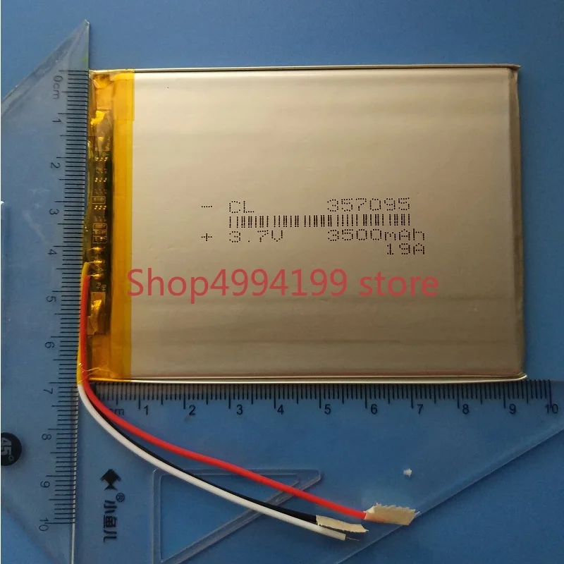 

Аккумулятор для планшета Teclast X70R 3G, новый литий-полимерный фотоаккумулятор, замена 337092 3,7 в 3500 мАч с 3 линиями