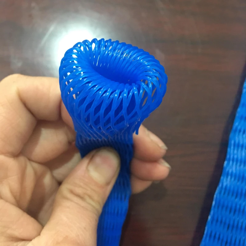 1kg Plastic Nylon Protective Net Tube Multi Size Shockproof Wear Resistant Mesh Sleeve High Elasticity Mesh Isolation Net Roll 5
