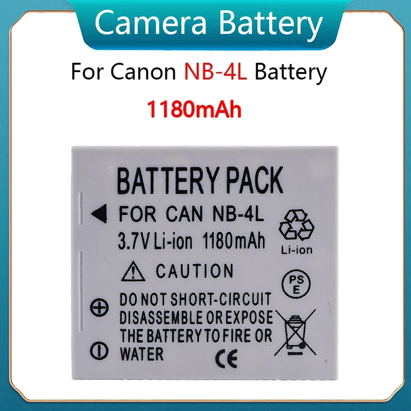 NB-4L NB4L Аккумулятор для Canon IXUS 30 40 80 75 100 I20 110 115 120 130 IS 117 220 225 HS SD400 SD780 SD960 NB 4L камера 1180 мАч