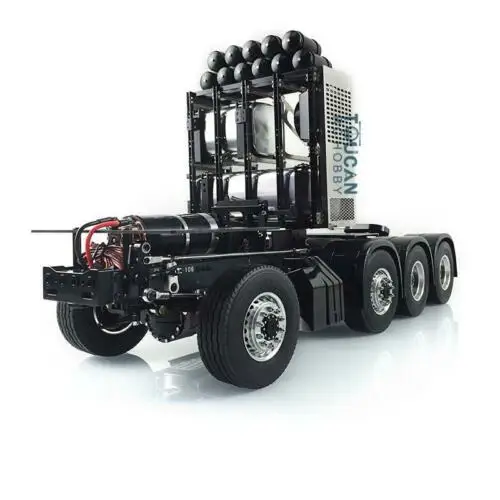 SALE 1/14 LESU 8X8 Metal Axle Gearbox Chassis Equipment Rack for RC Truck Tamiyay 3363 1851 Remote Control Tractor Th16496 2