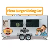 Fully Equipped Food Trailer BBQ Pizza Trucks with Deep Fryer and Custom Kitchen Setup for Sale