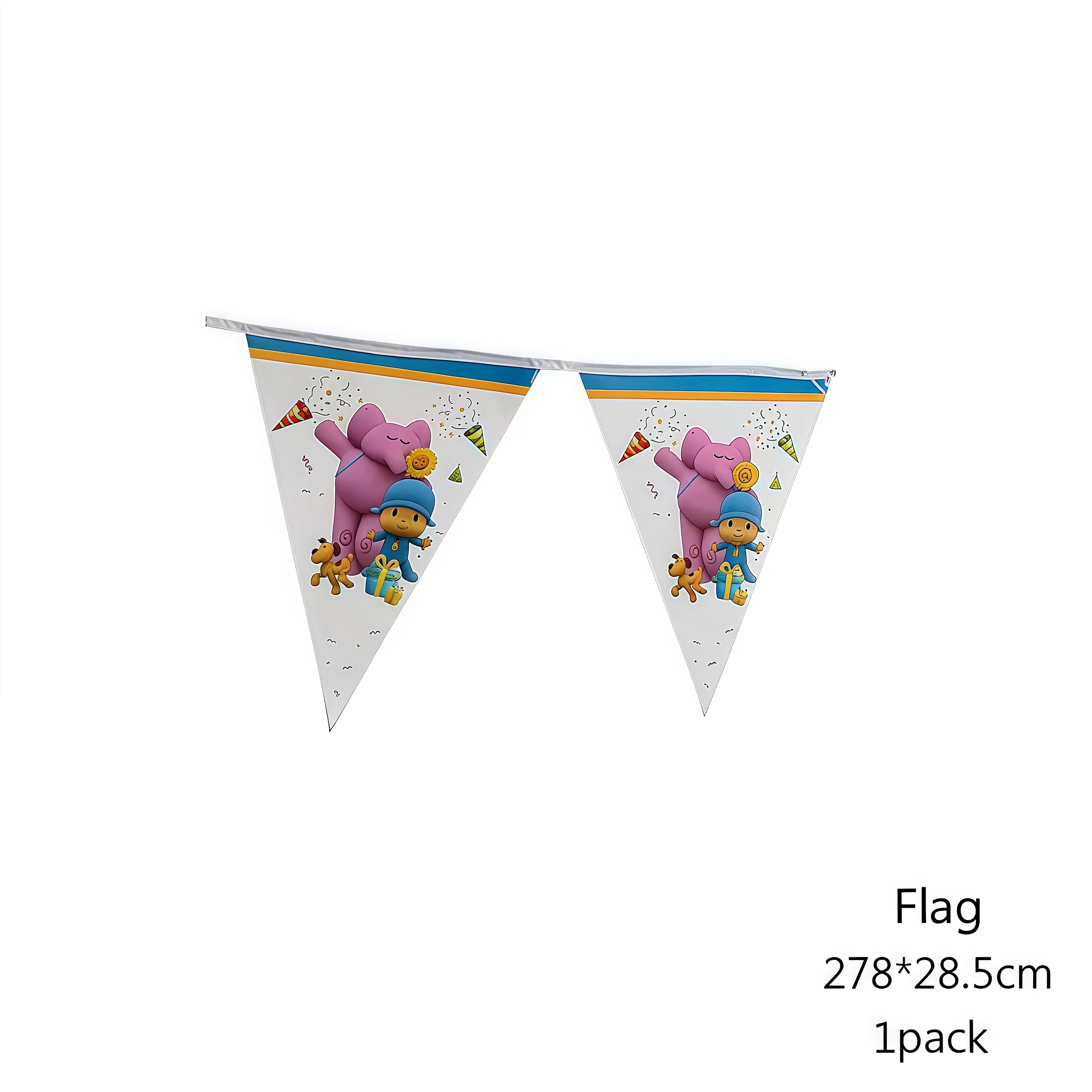 Cartoon P-Pocoyoes Thema Geburtstag Party Dekorationen Einweg Geschirr Teller Banner für Baby Shower Party Supplies Kinder Geschenke – Detail 13