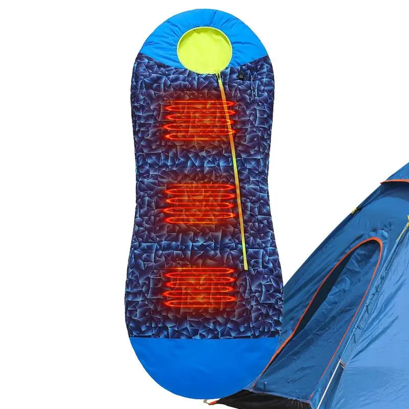 

Sleeping Bags For Adults Universal Camping Sleeping Bag Heated Fast Heating USB Charging Portable Sleeping Pad Breathable For