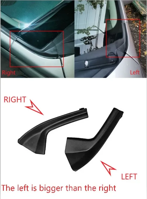 

Left Right Cars Cowl Extension Trim Covers For Nissan For Tiida 2005-2010 66895-ED50A/66894-ED500 Cowl Grille Outer Cover