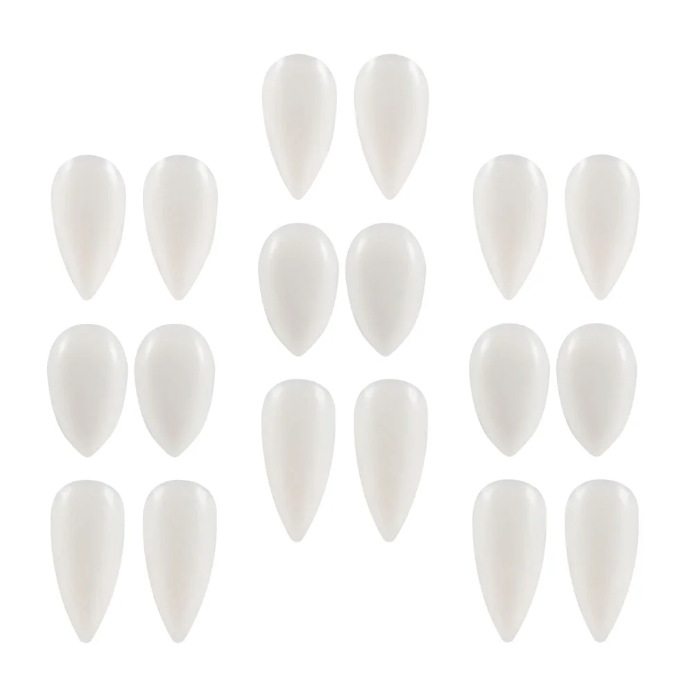 

9 Pairs Artificial Dentures Creepy Teeth Toys Decorative Accessories Realistic Fake Halloween Resin Vampires Safe