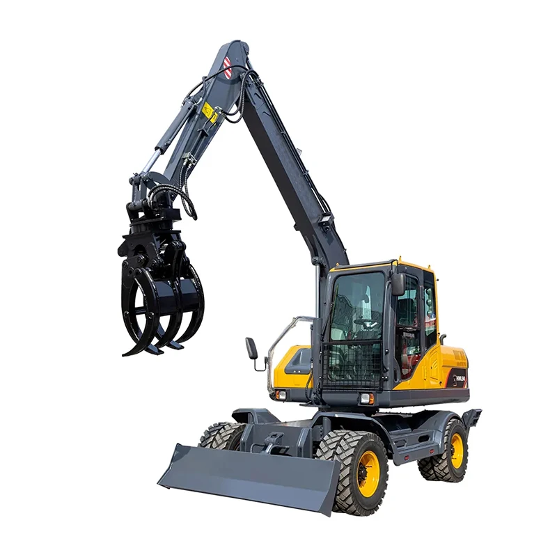 China Manufacturer 9Ton Bucket Wheeled Excavator Timber Grab For Sale