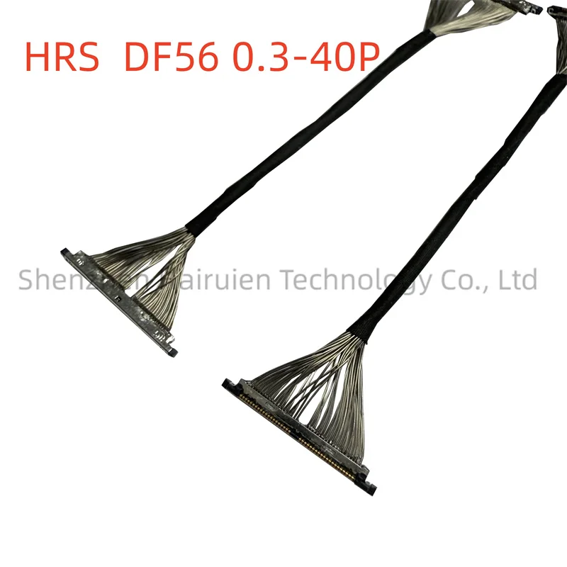 Extremely fine coaxial DF56-30P-0.3SD HRS connector with a spacing of 0.3 and a length of 30P 46AWG can be used