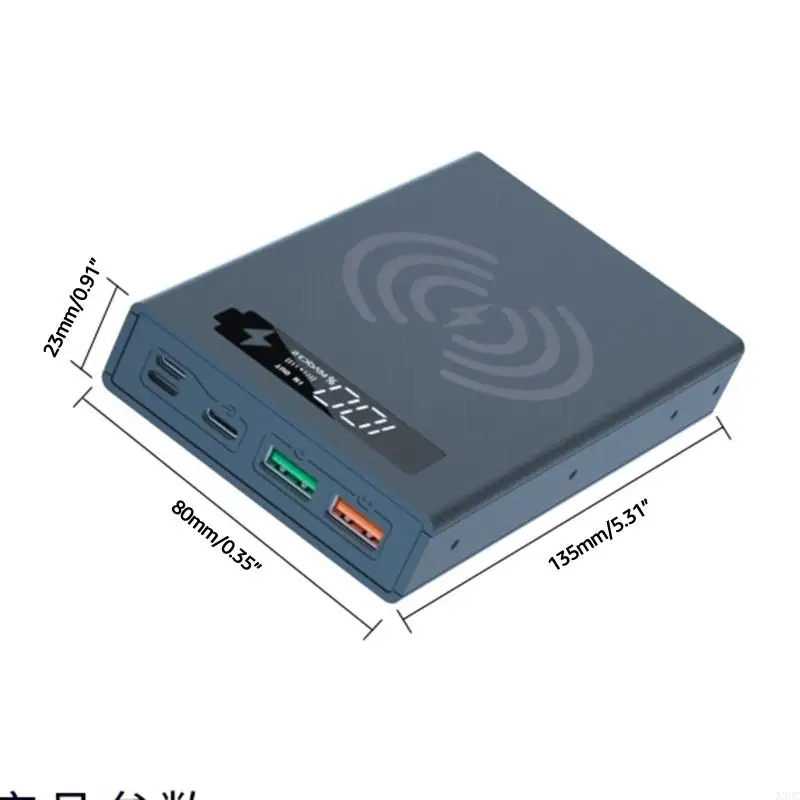 N3UC Weld-free 18650 Battery for Shell 18650 Mobile Power Box Supports Qc3.0 Fast Wireless Charging Battery Storage