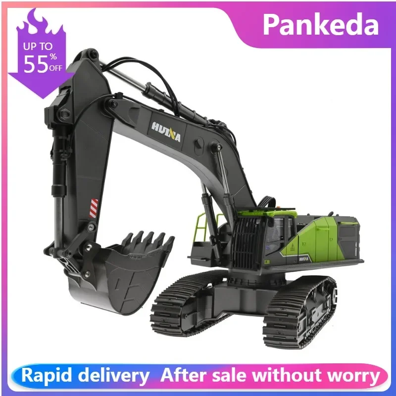 

1/14 1593 1575 1573 RC Excavator Dumper Truck crawler Alloy Tractor Loader 2.4G Radio Controlled Car Engineering toy for boy