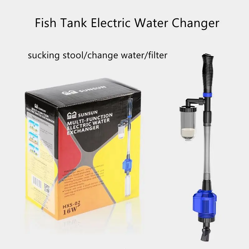 

Fish Tank Water Changer Electric Water Pump Sand Washing Faeces Clean Automatic Fish Poop Suction Device Aquarium Accessories