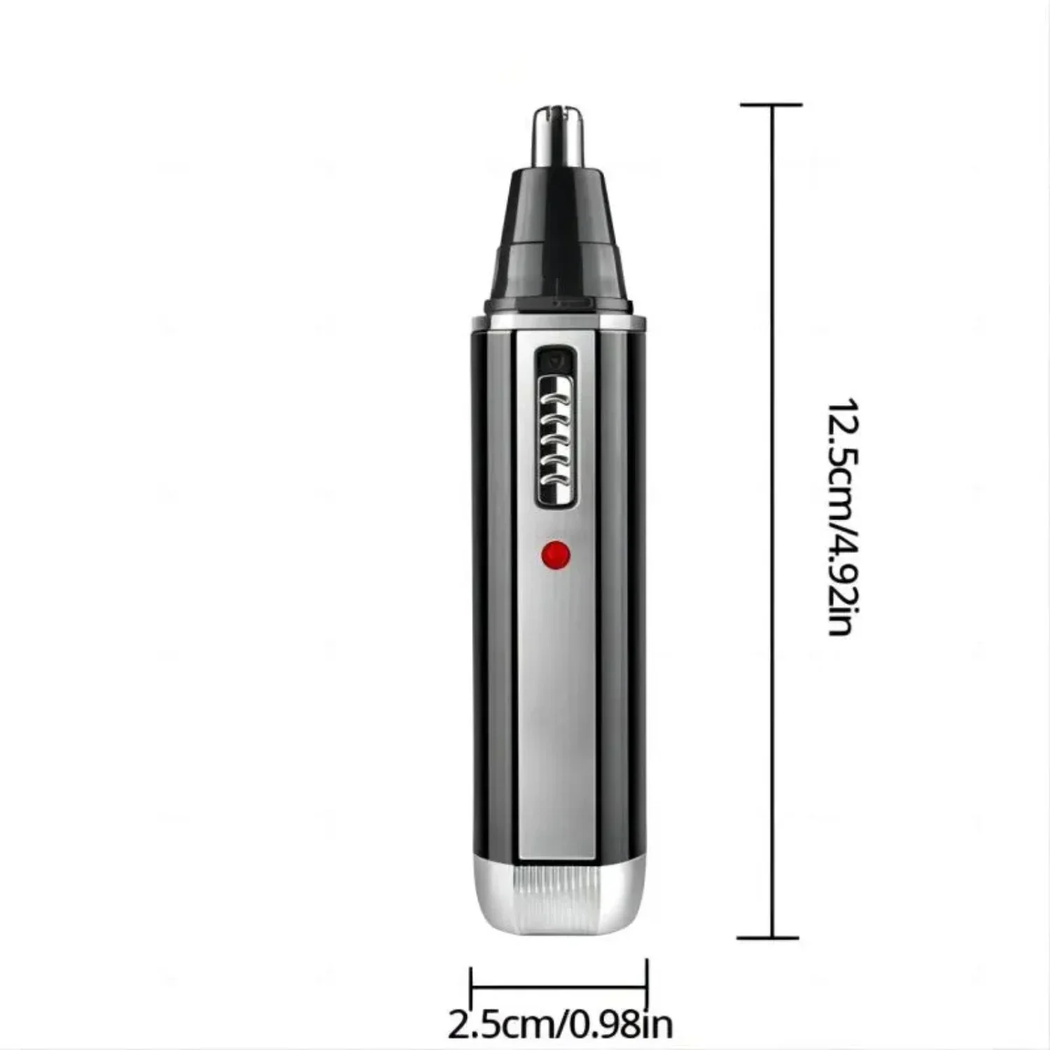 Portable, sleek, versatile 4-in-1 compact nose hair trimmer for men - Convenient grooming kit for precision beard shaping - Must 6