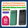 With Cable Wireless Power Bank 20000mAh For IPhone 14 13 Samsung Huawei Xiaomi Portable External Powerbank 1