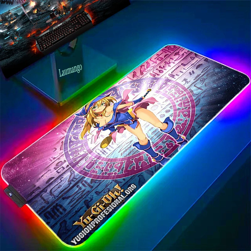 RGBAnimeMousepadGamerYuGiOhDarkMagicianGirlMousePadGaming