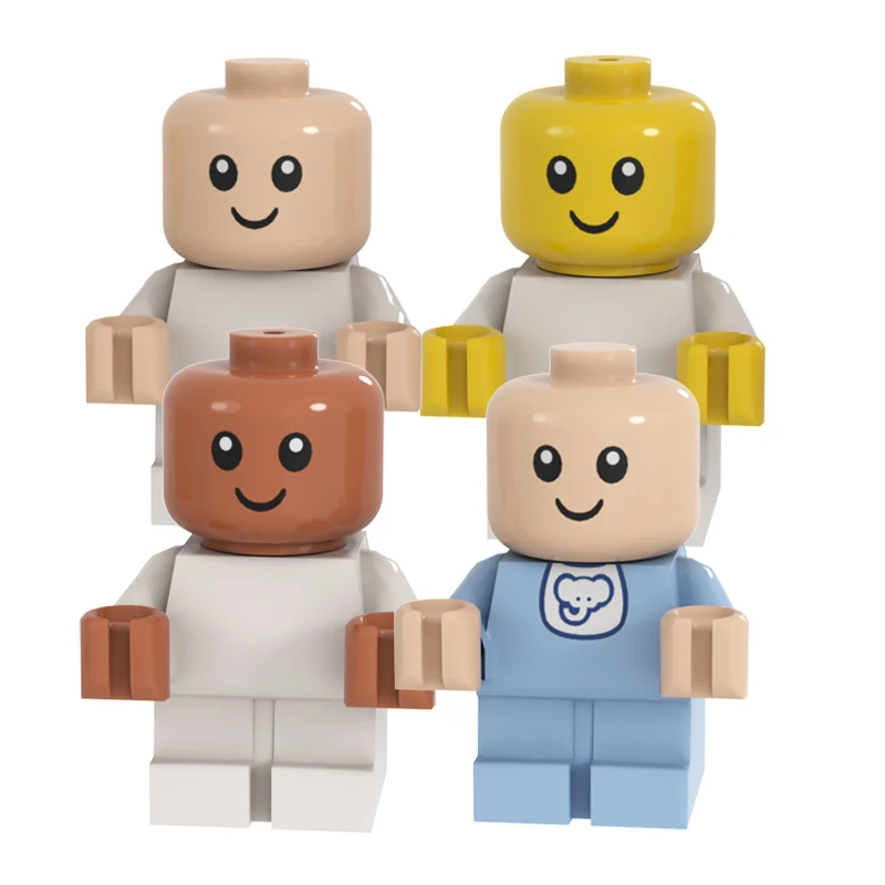 Babies Building Blocks Toys MOC Bricks DIY Infant Carriage Children Gifts - 3