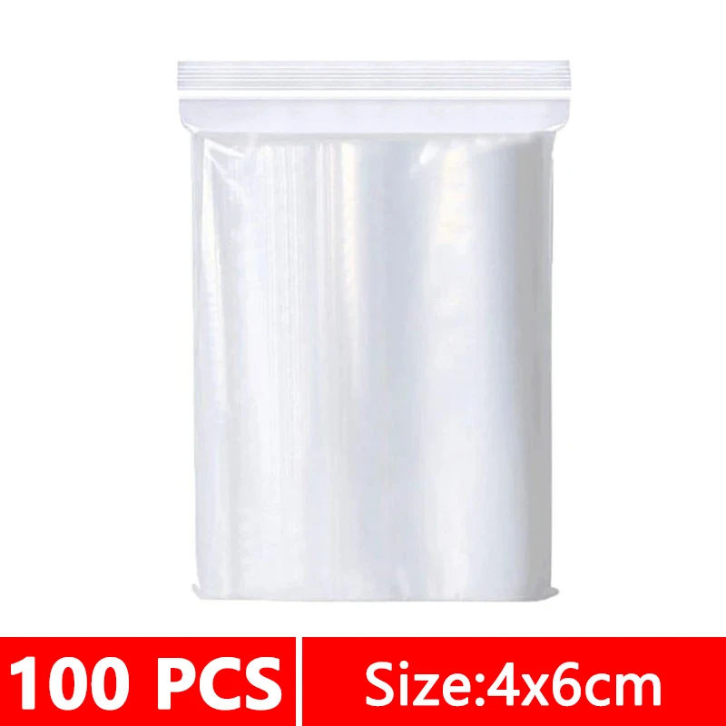 Bustine Plastica 1000 Sacchetti Richiudibili Trasparenti 8x10 Pollici - Spessore 4 Mil Per Gioielli, Piccoli Oggetti Valigia 40x30x20 - Foto 3