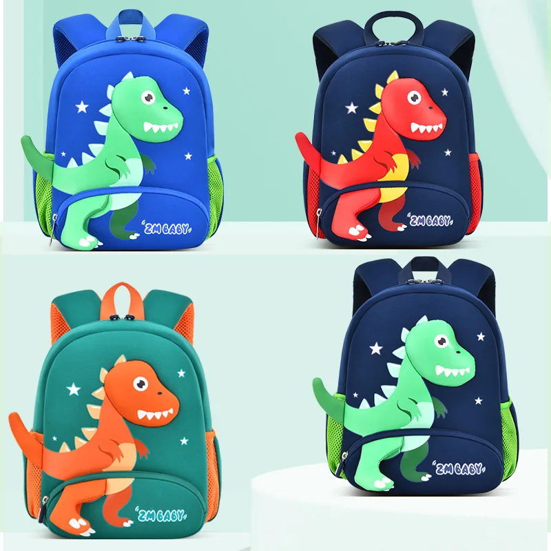 Cartoon Children SchoolBag Cute Dinosaur Backpack for Boys Girls Kids School Bag Kindergarten Preschool Baby Travel Shoulder Bag