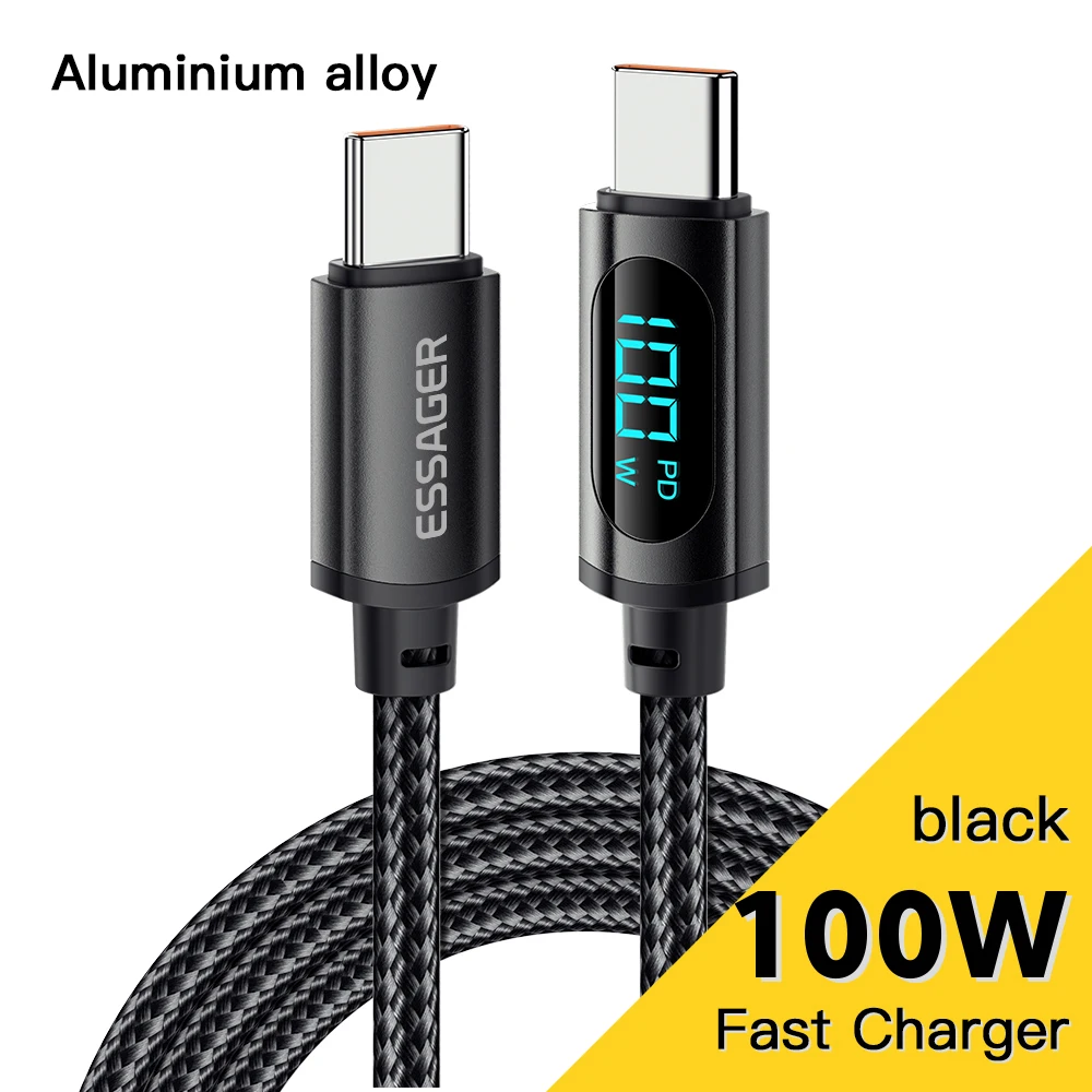 100W Black Cable 1