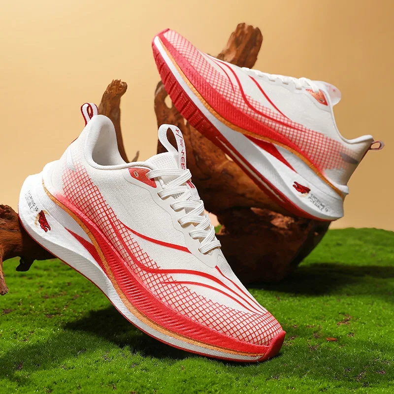 Ultra-Lightweight Breathable Sports Shoes – Golden Brown main image 1