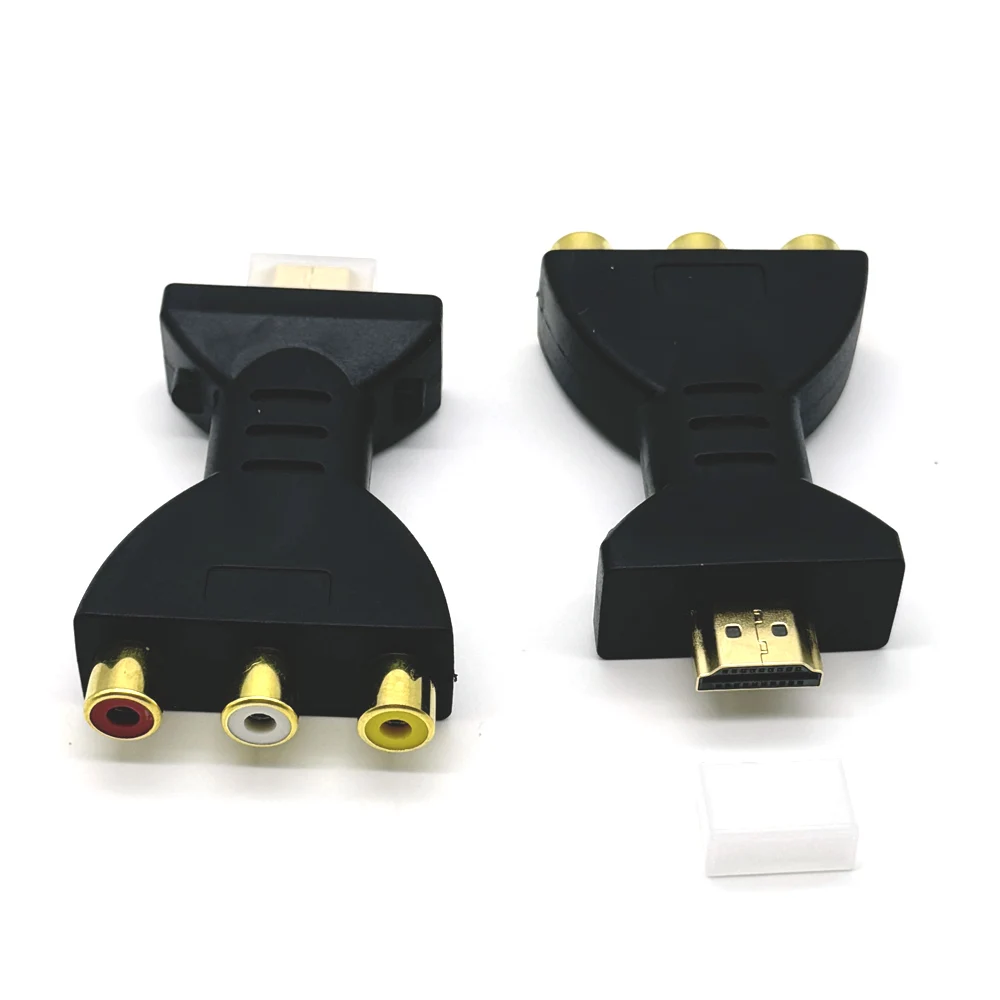 HDMI TO AV Gold-plated HDMI-compatible Male To RGB RCA