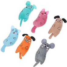 

6Pcs Cat Catnip Molar Bite Resistant Catnip Toys Cartoon Cat Teether Toys