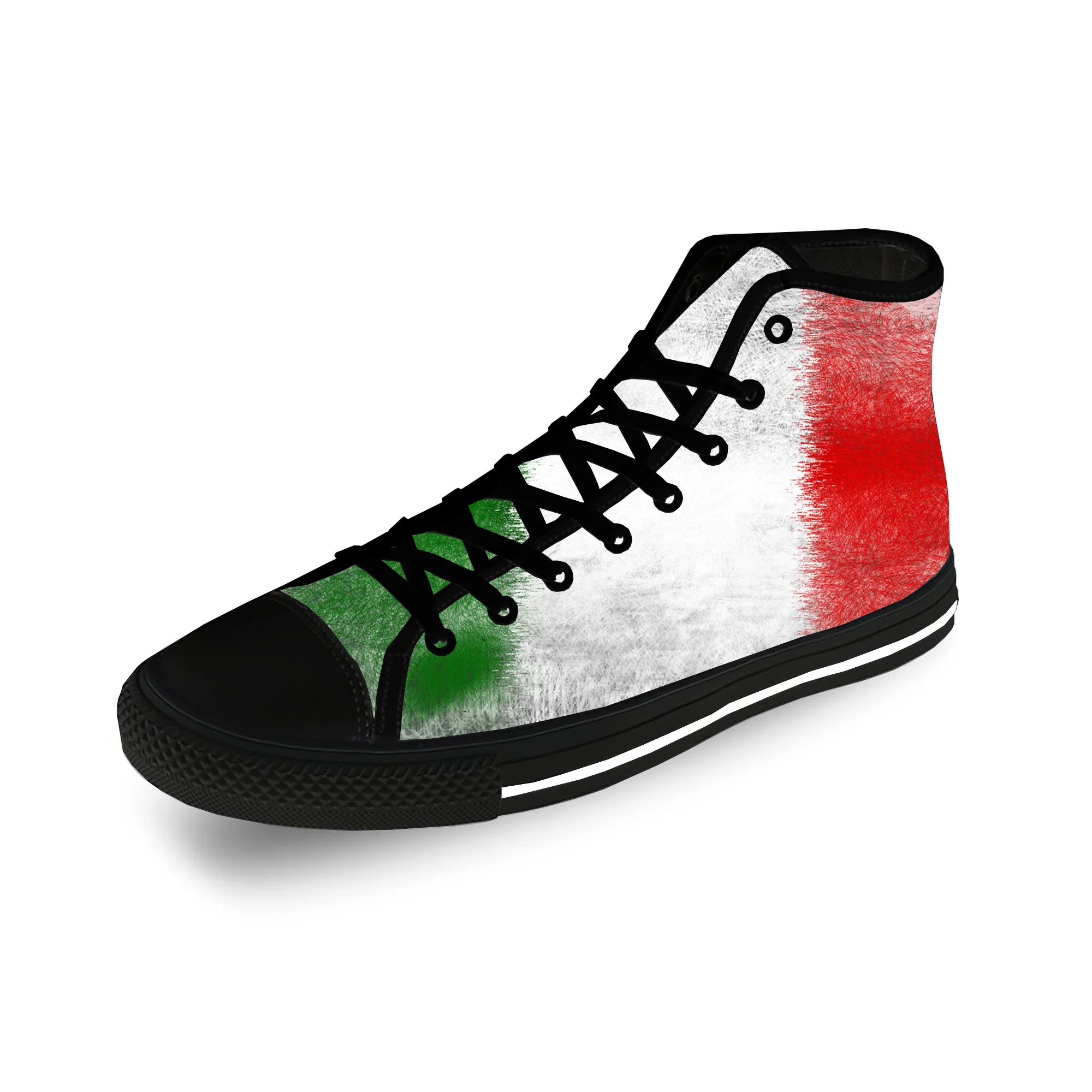 

Italy Italian Italia Flag Patriotic Casual Cloth 3D Print High Top Canvas Fashion Funny Shoes Men Women Breathable Sneakers