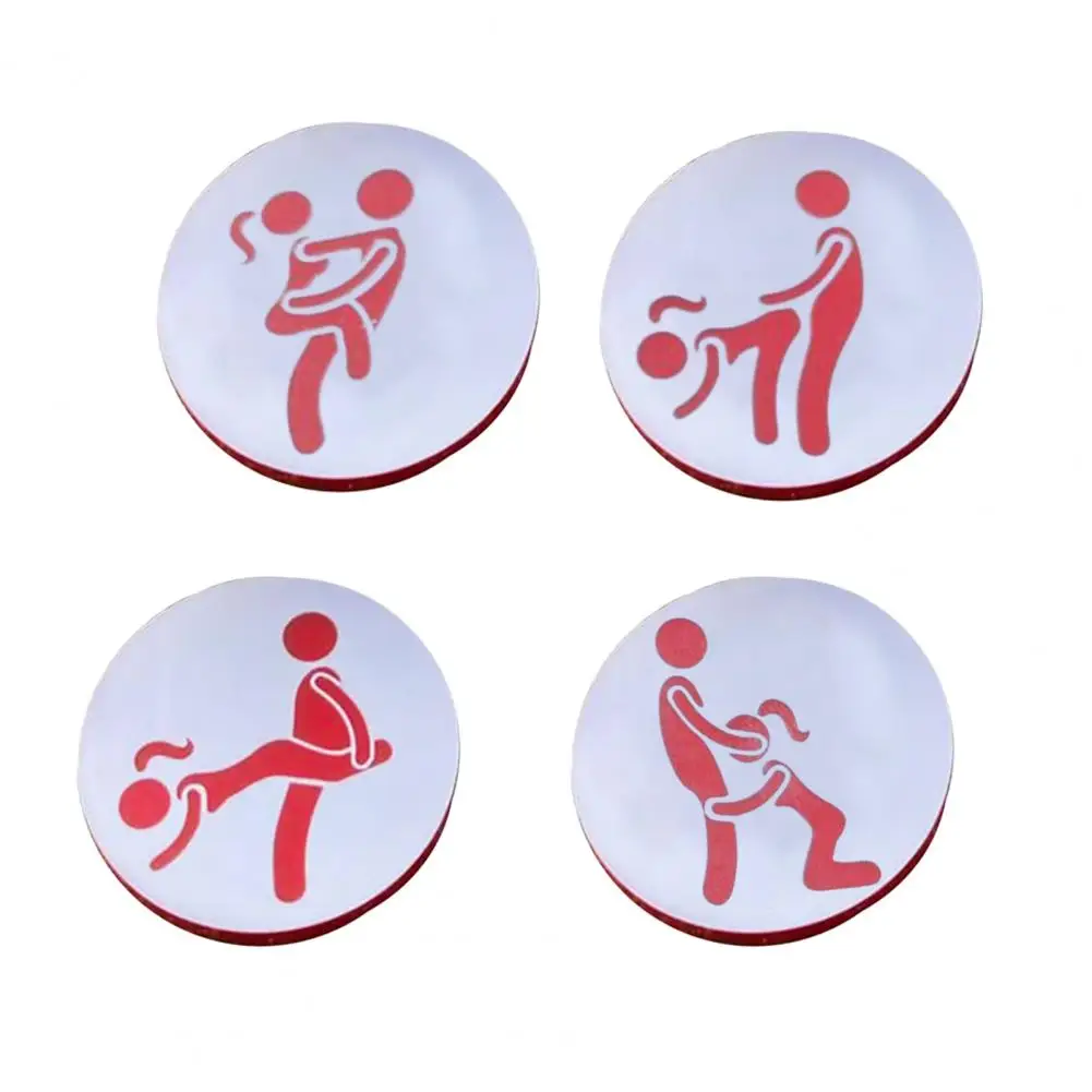 4Pcs/Set Position Marker Tools Easy to Install Golf Ball Markers Innovative Wooden Golf Ball Markers